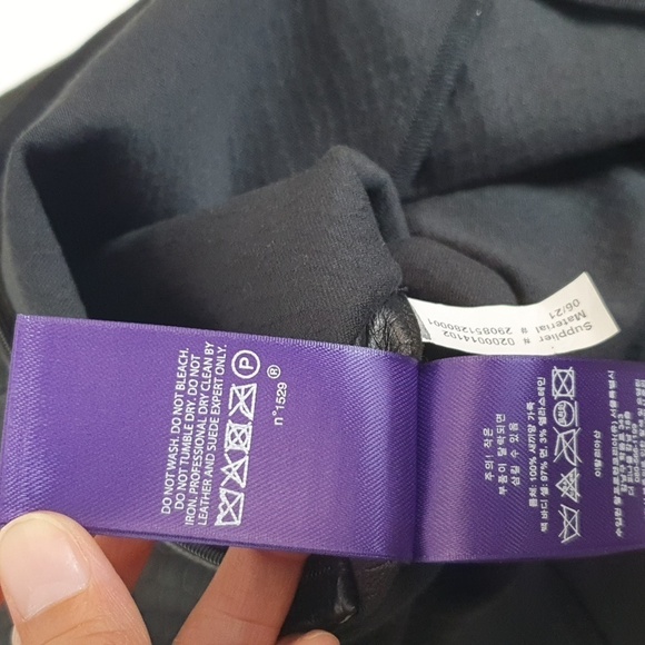 Ralph Lauren Purple Label Lamb Leather Side-zip Pants - Picture 6 of 12